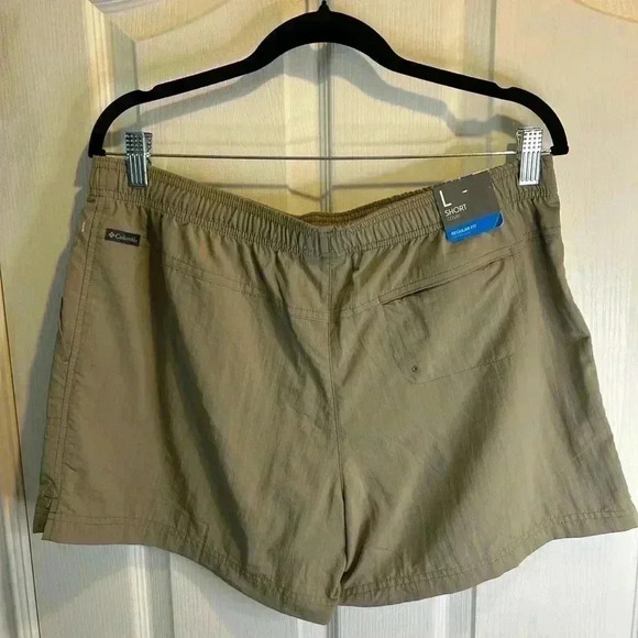 “Columbia” NWT Men’s Khaki/Tan Court Short w/ Pockets Regular Fit Size L - Picture 3 of 14